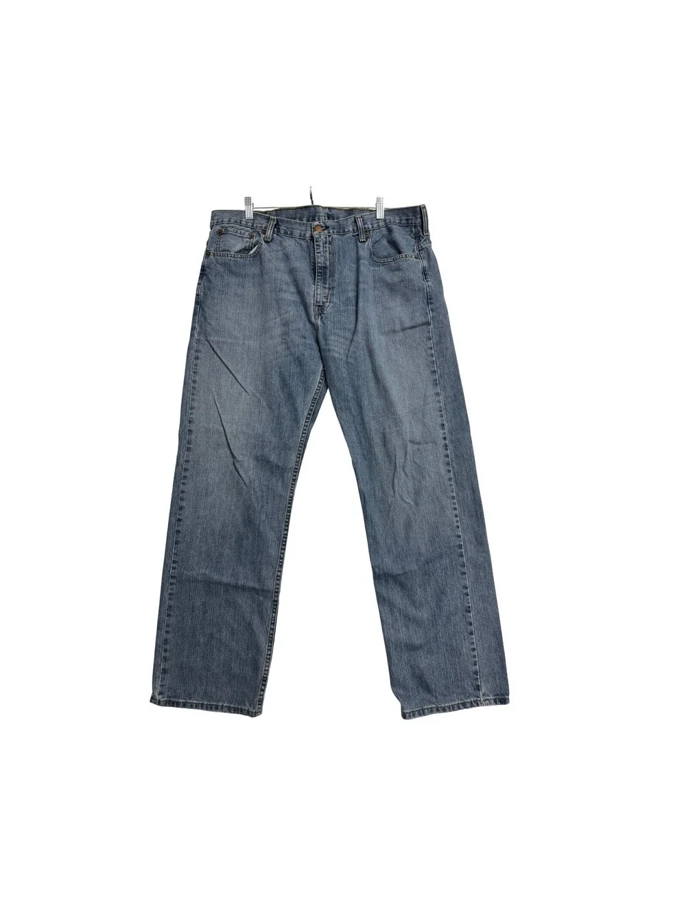 Levis 569 Loose Straight Mens Jeans W34 L34 Medium Wash Pre-Owned